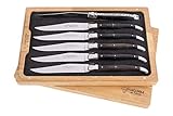 Laguiole en Aubrac 6 Steakmesser Ebenholz - Original aus Frank