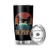 Ktewqmp Reisebecher mit Strohhalm Edelstahl AutoBecher langlebig Reise Fläschchen zum Campingwandern Coffee to Go Becher heiße und kalte Getränke White 600