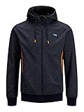JACK & JONES Male Hoodie Reißverschluss LNavy B