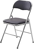 LTHDD Faltbarer Gartenstuhl, Camping-Klappstuhl, hohe Rückenlehne, Campingstuhl für Outdoor- und Indoor-Esszimmer, Camping, Küche, Wohnwagen, Büro, Metall-Klappstuhl, 46 x 50 x 81 cm, B