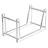 Baalaa Klarer Vinyl Schallplatten StäNder Halter für Desktop Alben, Acryl Vinyl Schallplatten Regal Display 50 L