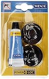 WENKO Power-Loc® Adapter Schwarz - Befestigen ohne bohren, Kunststoff, 4 x 1.5 x 4 cm, Schw