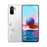 Xiaomi Redmi Note 10 Smartphone + Kopfhörer (16,33 cm (6,43') AMOLED Display, 128GB Speicher, 4GB RAM, 48MP Quad-Rückkamera, 13MP Frontkamera, Dual-SIM, Android 11) Weiss - [Exklusiv bei Amazon]