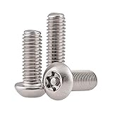 BOZONLI Linsenkopfschrauben Torx M5 - Innensechsrund Maschinenschrauben Edelstahl Sicherheit Diebstahlsicherungsschraube M5×12mm,10 p