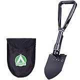Zamper Klappspaten mit Tasche - Klappschaufel & Spaten für Outdoor Camping Survival Trekking - Tool & Werkzeug auch für S