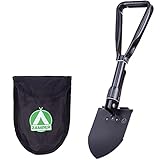 Zamper Klappspaten mit Tasche - Klappschaufel & Spaten für Outdoor Camping Survival Trekking - Tool & Werkzeug auch für S