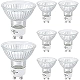 AoHao 8PC Glühlampe GU10 LED Lampe, 35W/50W Tageslichtlampe Glühbirne, Warmweiß Energiesparlampe ersetzt Halogenlampen GU10 Strahler Reflektorlampe für Küche Wohnzimmer(35W)