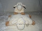 2in1 Kuschelkissen und Kuscheltier Schaf, Schäfchen, Schafkissen, Kuschelschaf mit Klettverschluss 26