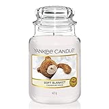 Yankee Candle Duftkerze im Glas (groß) | Soft Blanket | Brenndauer bis zu 150 S