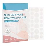 Uxsiya Tag Removal Patch, Natürliche Inhaltsstoffe Warzen Entfernung Aufkleber Effektive Gesicht Körper Tag Entfernung Nicht Trocken Entfernen Aufkleber für Bein für Männer fü