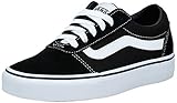 Vans Damen Ward Sneaker, Suede Canvas Black White Iju, 39 EU