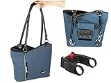 Haberland Klickfix Lenkertasche Rucksack Melanie blau incl. E-Bike Lenkeradap