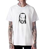 Prison Break Herren T-Shirt John Abruzzi, schwarzes Gesicht, MRZ1224, 100 % Baumwolle, T-Shirt für Sommer, Geschenk, Mann, Freizeithemd - Weiß - M