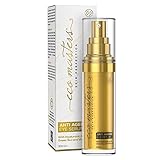 Anti Aging Hyaluron Serum - Straffendes Augenserum gegen feine Linien, Falten & Augenringe - Augenserum & Gesichtspflege - Hyaluronsäure Serum mit Kollagen, Aloe Vera & Kamille - 30ml - Eco M