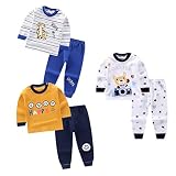 DEYOU Kinder Basisschicht 3 Thermo-Set-Top & Hose, Baby Jungen Mädchen Thermounterwäsche Heizung Lange Unterwäsche Lange Unterhose Lange Unterw