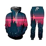 3D Print Anzüge Herren Sets Gebäude Winter Trainingsanzug Jacke Sweatsuit Sweatshirt Hoodies Jacke-A_XXL