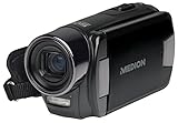 MEDION MD 86641 X47030 Full HD Camcorder, 5-fach optischer Zoom, Full HD Videoauflösung 1080p, schwenkbares 7,62 cm / 3.0' Touchscreen Display, 5.0 Megapixel CMOS Sensor, 10-fach digitaler Zoom, Li-Ionen Hochleistungsakk