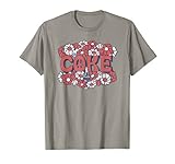 Coca-Cola White Red Floral Vintage Peace Sign Coke T-S