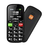 Artfone CS181 Seniorenhandy ohne Vertrag | Mobiltelefon mit großen Tasten | Dual SIM Handy mit Notruftaste | Rentner Handy große Tasten | GSM Handy | Inklusive Ladeg
