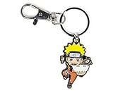 SalesOne LLC Toynk Exclusive Naruto Uzumaki mit Ramen Schale Emaille Anhänger Armband | Niedlicher Anime Schlüsselanhänger Zubehör mit Geldbörse Charm für Handtasche, Geldbörse, Handy