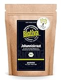 Biotiva Johanniskraut Tee Bio 100g- Echtes Johanniskraut, geschnitten - Hypericum - abgefüllt und kontrolliert in Deutschland (DE-ÖKO-005)