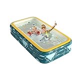 Easy Set Swimmingpool, Wireless Smart Inflatable Sommerpool, Kinder-Erwachsenen, Swim Center Family Lounge Pool für Gartenspielzeug Spiel über der Erde, Garten, Garten, Wasserparty (2,1 m, 3 m)