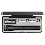 Mag-Lite LED Mini Maglite Pro Taschenlampe mit 226 Lumen inkl. 2 Mignon-Batterien, schwarz, im Etui, SP2P017