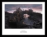 1art1 Skyrim - Solitude Gerahmtes Bild Mit Edlem Passepartout | Wand-Bilder | Kunstdruck Poster Im Bilderrahmen 40 x 30