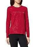 Emporio Armani Underwear Womens Stardust Cotton T-Shirt, CarminePrinted, XL