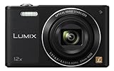 Panasonic LUMIX DMC-SZ10EG-K Style-Kompakt Digitalkamera (12x opt. Zoom, 2,7 Zoll LCD-Display um 180° schwenkbar,WiFi, HD-Videos, Bildstabilisator) schw