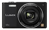 Panasonic LUMIX DMC-SZ10EG-K Style-Kompakt Digitalkamera (12x opt. Zoom, 2,7 Zoll LCD-Display um 180° schwenkbar,WiFi, HD-Videos, Bildstabilisator) schw