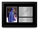 HWC Trading The Undertaker A4 Gerahmte Signiert Gedruckt Autogramme Bild Druck-Fotoanzeige Geschenk Für WWE WWF Wrestling-F