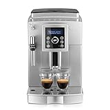 De'Longhi ECAM 23.420.SB Kaffeevollautomat mit Milchaufschäumdüse für Cappuccino, Espresso Direktwahltaste und Digitaldisplay mit Klartext, 2-Tassen-Funktion, 1,8 Liter Wassertank, Silber/Schw