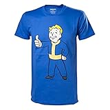 Fallout 4 Herren T-Shirt Vault Boy Baumwolle blau - M