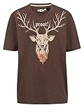Men Plus Herren Regular Fit T-Shirt Meliert aus Baumw