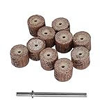 HNZYW 1. 1 STÜCK Schleifklappe Grit 120 3.0mm Schaft Schleifscheibe Kopf Sander Schleifwerkzeuge Schleifpapier Rostentfernung Polierwerkzeuge (Color : 1 Set)