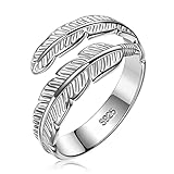 PRINCESS NINA Verstellbar Ring Ddamen mit Flüstern, Ringe 925 Sterling Silber Vergoldet Weißgold, Geschenk Für Frauen Damen Mädchen, Geschenke für Jubiläum Geburtstag in Schmuck Box