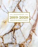 2019-2020 Akademischer Wochen- und Monatsplaner Marble Gold: Terminkalender Organizer, Studienplaner und Notizbuch mit inspirierenden Zitaten August ... Juli 2020 (Planer Organizer, Band 5)