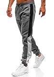 Lantch Herren Hosen Hose Sporthose Trainingshose Cargo Pants Jogginghose Sweatpants Jogger Mode Freizeit Laufen Streifen, XXL, Dunkelg