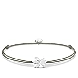 Thomas Sabo Damen Stoffarmband Grün Little Secret Engel 925 Sterling Silber LS037-401-5-L20