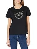 PINKO Damen Quentin 1 T-Shirt, Z99_Nero Limousine, X-Larg
