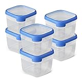 Curver Grand Chef @Home Behälter, quadratisch, 1,8 l, 6 Stück