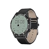 NONGLAN Intelligente Uhr Männer Nennen Männer Uhren EKG-Druck Herzfrequenz Fitness Tracker Sport Smartwatch Für Frauen(Color:Schwarz)