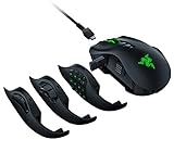 Razer Naga Pro Gaming Maus: Focus + 20K DPI optischer Sensor – Chroma RGB Beleuchtung – austauschbare Seitenplatte mit 2-, 7-, 12-Tasten-Konfigurationen – mechanische S