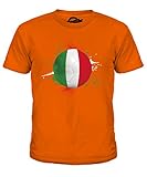 Candymix Italien Fußball Unisex Jungen Mädchen T Shirt, Größe 6 Jahre, Farbe Orang