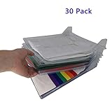 Nifogo Closet Kleiderschrank Organizer, T Shirt Organizer Folder, Schubladen Organizer Schnelle Wäsche Organizer Transparent Board Regal T-Shirt Faltbrett,Normale Größe (30 Pack)