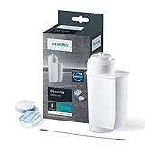 Siemens Pflegeset für Kaffeevollautomaten TZ80004A, 10 Reinigungstabletten, 1 BRITA Wasserfilter, 3 Entkalkungstabletten, Bürste, passend für Kaffeevollautomaten der EQ.Reihe und Einb