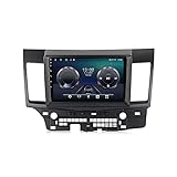 MGYQ 9' Android 10.0 Autoradio Multimedia Player Für Mitsubishi Lancer 2007-2012 Eingebauter 4G/Carautoplay/Android Auto/DSP Unterstützung GPS Bluetooth 4.0 USB,4+64g