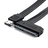 CY Power ESATA Kabel eSATAp ESATA USB 2.0 Combo auf 22pin SATA Kabel für 2,5/3,5 Zoll Festplatte 50