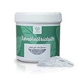 LoWell® 100g Mentholkristalle aus 100% reiner Minze - Ideal als Sauna Aufgussmittel für die Sauna in wiederverschließbarer Dose - M